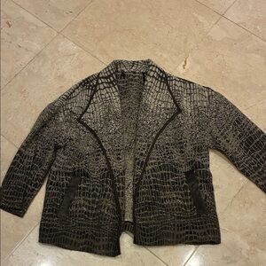 Chic brown and tan Women's Blazer